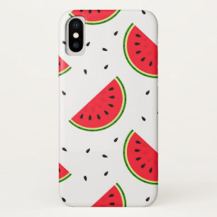 Red watermelon fruit design iPhone x case