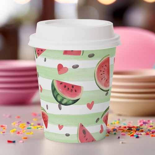 Red watermelon pattern Summer party Paper Cups