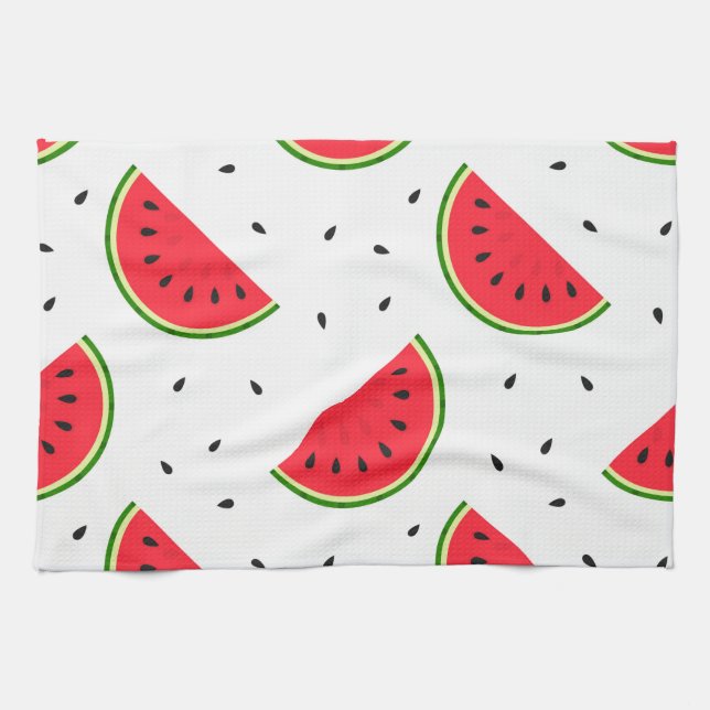 Red watermelons design kitchen towel. kitchen towel (Horizontal)