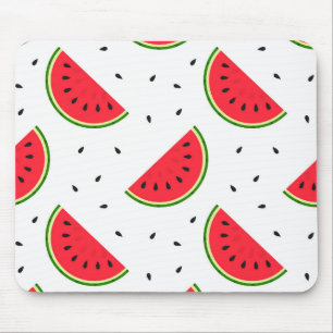 Red watermelons design mouse pad