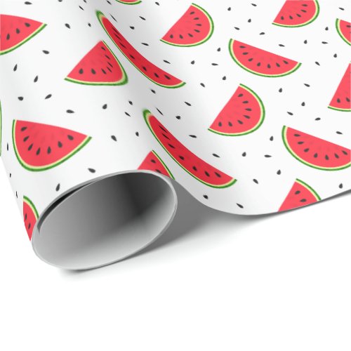 Red watermelons design wrapping paper