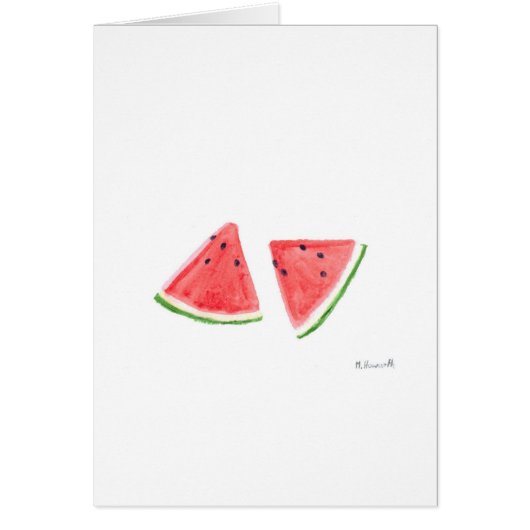 Red Watermelons fruit painting (Front)