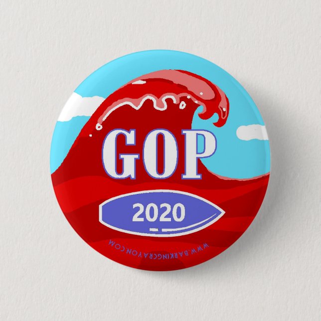 Red Wave 2020 Button (Front)