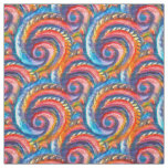 Red wave pattern fabric