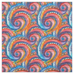 Red wave pattern fabric