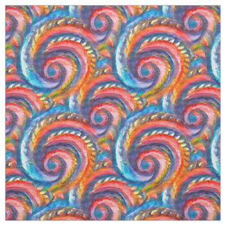 Red wave pattern fabric