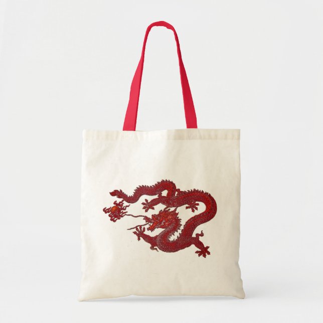 Red Wax Dragon Tote Bag (Front)