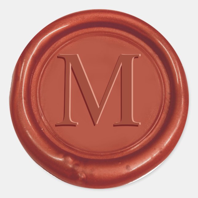 Red Wax Seal Custom Initial (Front)
