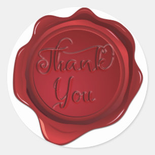 Red Wax Seal Sweet 16 Elegant Wedding Party