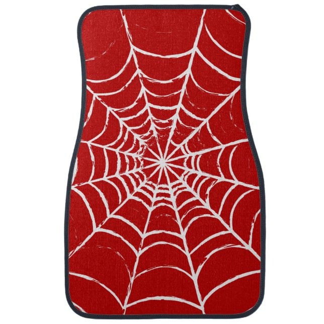 Red Web Car Floor Mat (Front)
