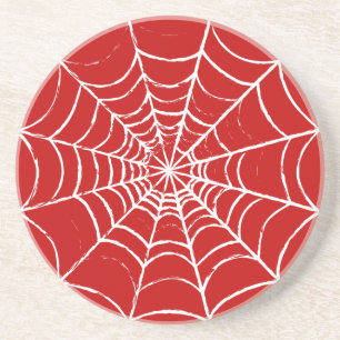 Red Web Coaster