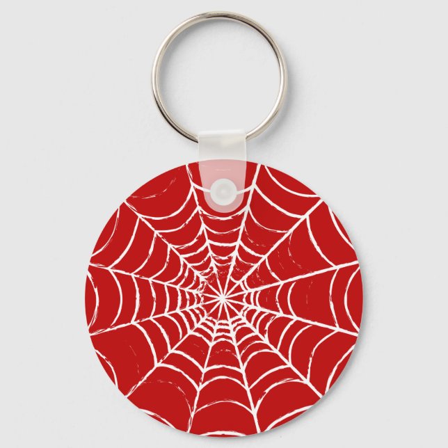 Red Web Keychain (Front)