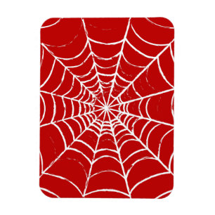 Red Web Magnet