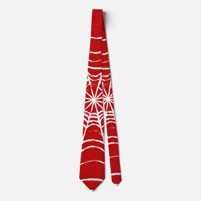 Red Web Neck Tie (Front)
