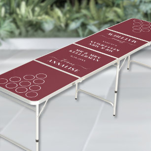 Red Wedding Beer Pong Table