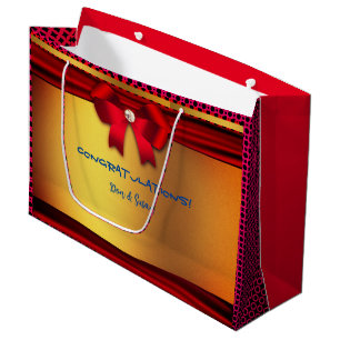Red - Wedding Celebration & More- Large Gift Bag