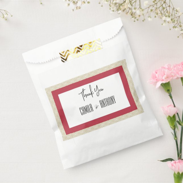 Red Wedding Favor Bag (Sealed)
