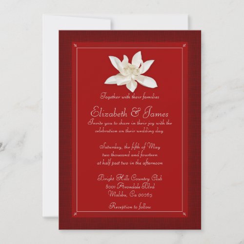 Red Wedding Invitations