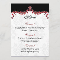 red wedding menu