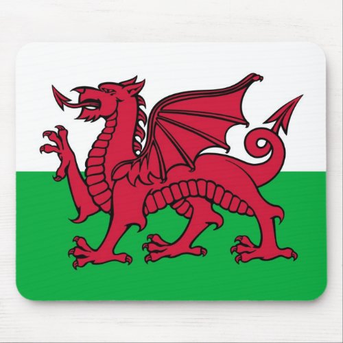 Red Welsh Dragon Mouse Pad