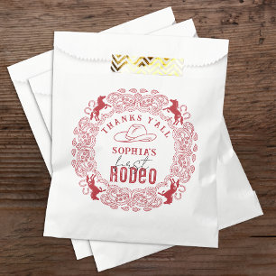 Red Western Rodeo First Birthday Favor Bag – Rusti