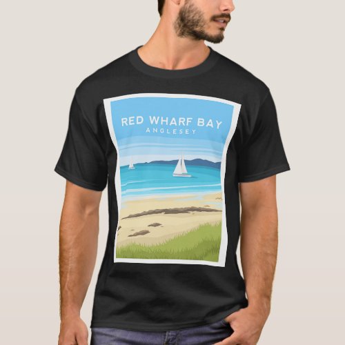 Red Wharf Bay Anglesey North Wales T_Shirt