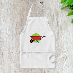 Red Wheelbarrow Adult Apron