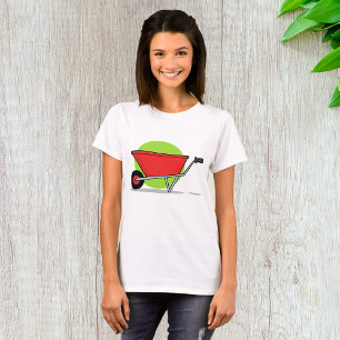 Red Wheelbarrow Garden Cart T-Shirt