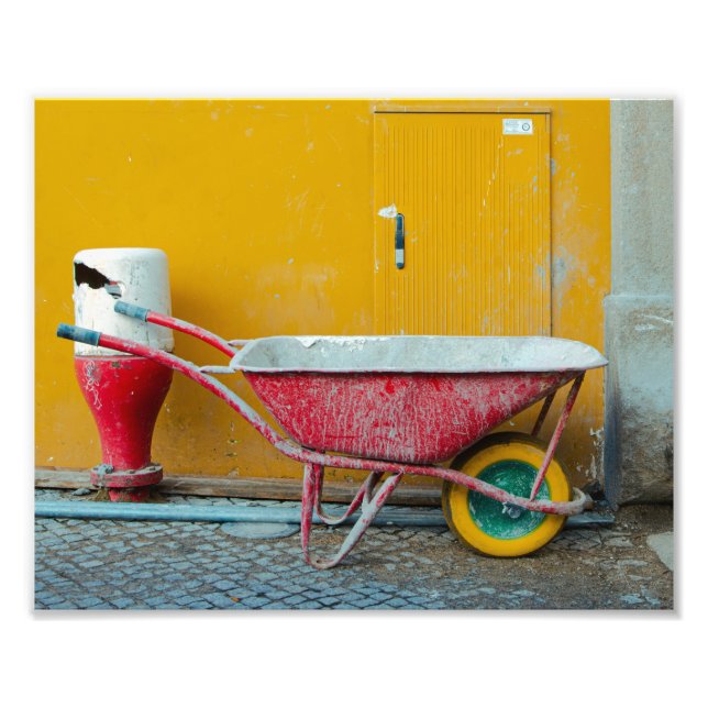 Red wheelbarrow  photo print (Front)