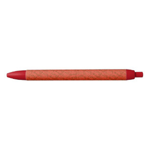 Red Whimsical Abstract Geometric Pen