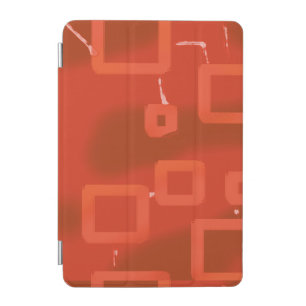 Red Whimsical Geometric Abstract iPad Mini Cover