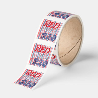 Red White & 250 Square Sticker
