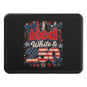 Red White 250 Years American Freedom 1776-2026 Hitch Cover