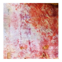 Red & White Abstract Grungy Painting