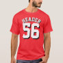 Red & White Adults | Sports Jersey Design T-Shirt