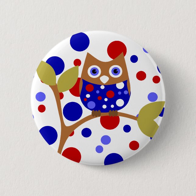 Red, White an Who! Button (Front)