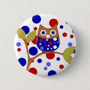 Red, White an Who! Button