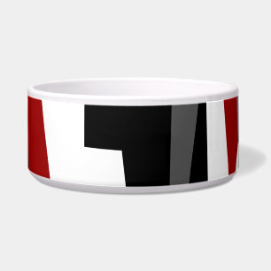 Red White and Black Bowl