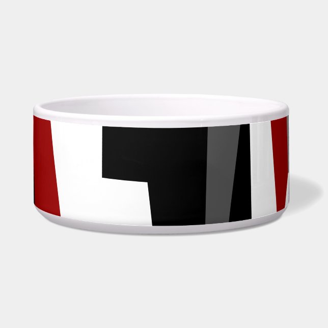Red White and Black Bowl (Front)