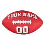 Red White And Black Custom Football at Zazzle