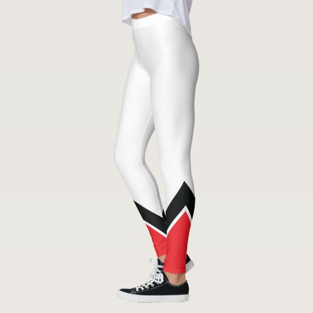 Red White and Black Leggings (Left)
