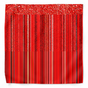 Red, White and Black Pattern Bandana