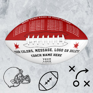 Red, White and Black Presents for Football Coaches