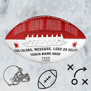 Red, White and Black Presents for Football Coaches