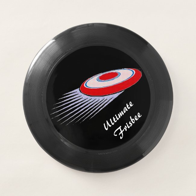 Red White and Black Ultimate Frisbee
