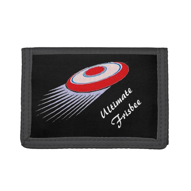 Red White and Black Ultimate Frisbee Wallet