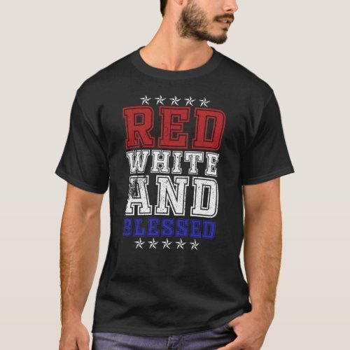 Red white and Blessed T_Shirt