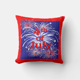 Red, White and Blue 4th of July Fireworks