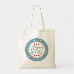 Red White and Blue 4th of July Tote Bag