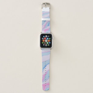 RED WHITE AND BLUE ABSTRACT PAINTING APPLE WATCH BAND